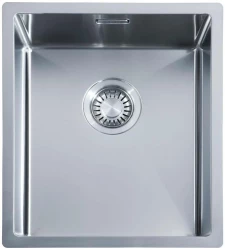 ABK Bingara lavello in acciaio inossidabile 34x40cm montaggio a filo sottopiano e sopra il piano 34FVI