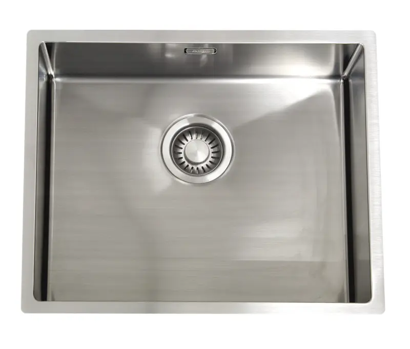 ABK Bingara lavello in acciaio inox extra poco profondo 10 cm per disabili, incasso sotto piano e sopra piano BIN5010FVI