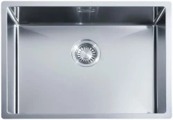 ABK Bingara lavello in acciaio inox 55x40cm montaggio a filo sottopiano e sopra il piano BIN55FVI