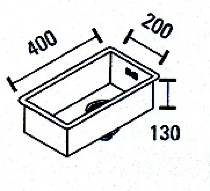ABK Baronga lavello piccolo in acciaio inossidabile 20x40 cm montaggio a filo sottopiano e sopra il piano BAR20FVI