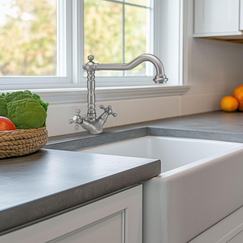 PB Rubinetto da cucina nostalgico V1910 in acciaio inossidabile