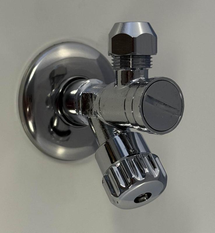 Set di 2 rubinetti d'arresto con filtro angolare