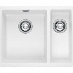 Franke Sirius 2 S2D 160 un mezzo 1,5 lavabo in plastica bianco 53,5x41cm sottotop 125.0252.219