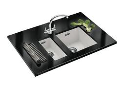 Franke Sirius 2 S2D 110.34 lavello in plastica bianca 34x41cm sottotop 125.0252.229