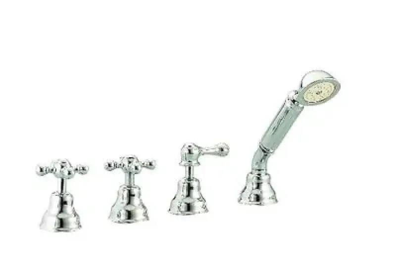 Cisal Arcana Ceramic rubinetto monocomando per vasca a 4 fori, montaggio a bordo vasca, bronzo AC00029027