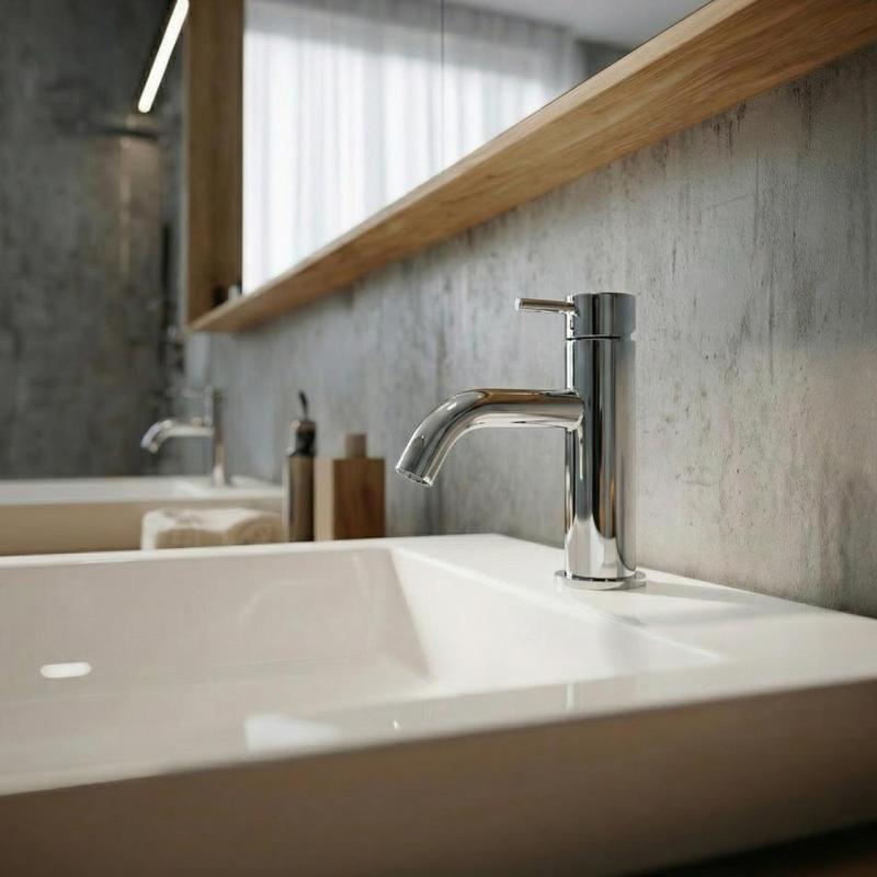 Waterevolution Flow rubinetto lavabo cromato T11001