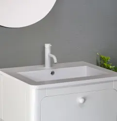 Waterevolution Flow rubinetto lavabo bianco opaco T110BR