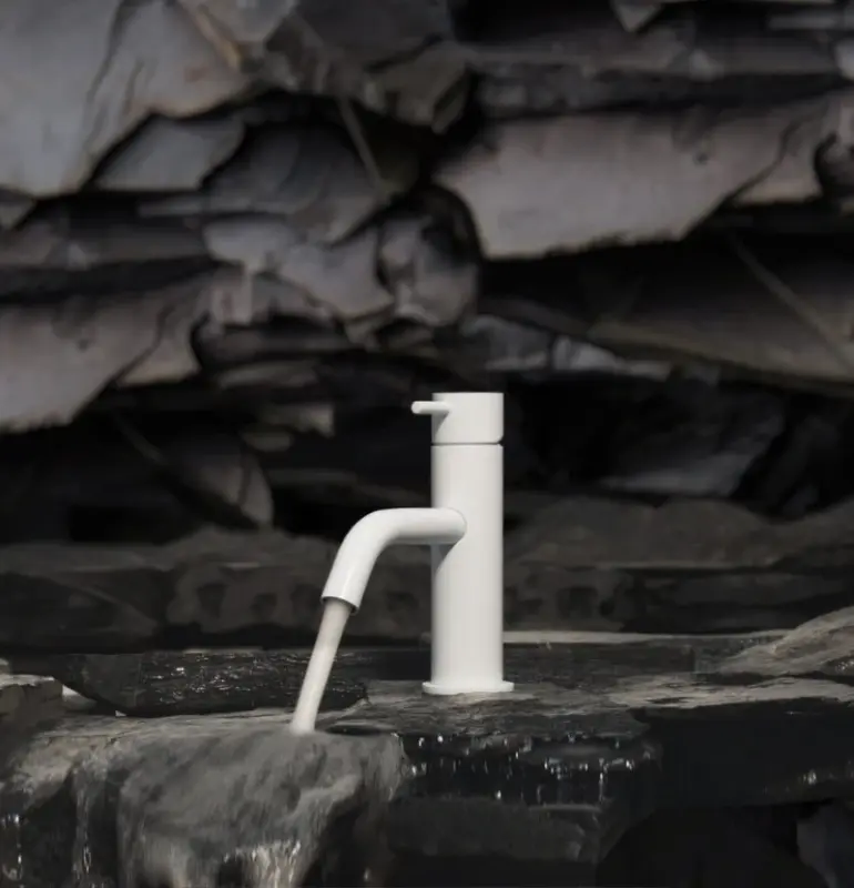 Waterevolution Flow rubinetto lavabo bianco opaco T110BR