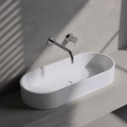 Rubinetto lavabo da incasso Watervolution Flow cromato con bocca 25 cm T116B01-25
