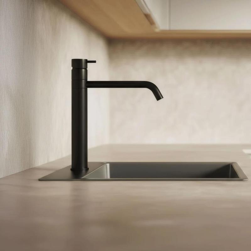 Waterevolution Flow Miscelatore da cucina nero opaco T150PR