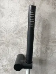 Waterevolution Flow miscelatore per vasca con set doccia a mano nero opaco T130PR