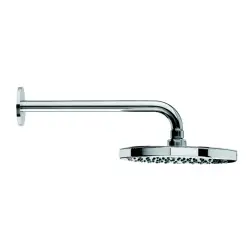 Waterevolution Flow soffione doccia 200 mm con attacco a muro cromato T164101