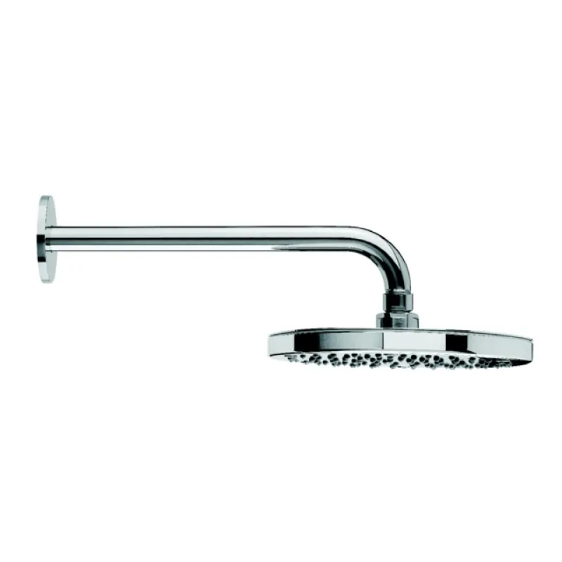 Waterevolution Flow soffione doccia 200 mm con attacco a muro cromato T164101