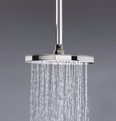 Waterevolution Flow soffione doccia 250 mm con attacco a soffitto cromato T164201