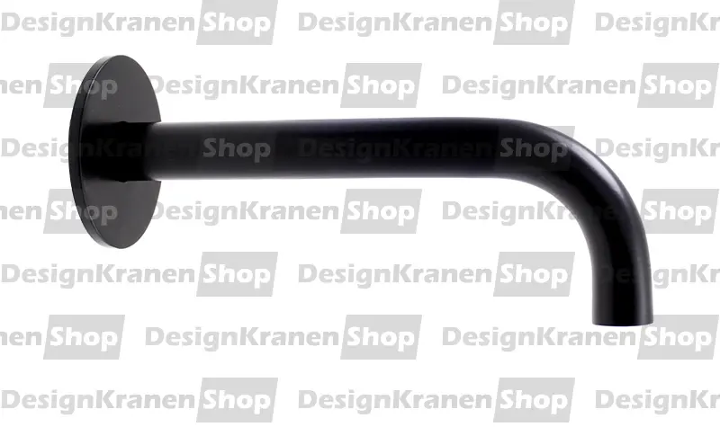 Waterevolution Flow uscita vasca a cascata nera opaca 15cm T1671-15PR