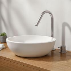 Waterevolution Flow Miscelatore per lavabo a 2 fori cromo con beccuccio piccolo a V da 120mm  T1121V01