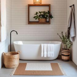 Waterevolution Flusso rubinetto da bagno stand-alone nero opaco T1673PR