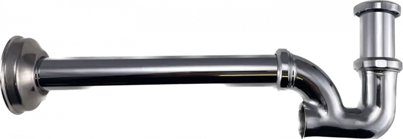 Sifone classico per lavabo e sifone per fontanella in metallo cromato PB Unix 1208676582.