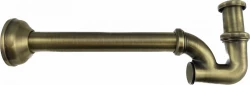 Sifone classico per lavandino PB Unix, sifone per fontana, in metallo bronzo. 1208676672