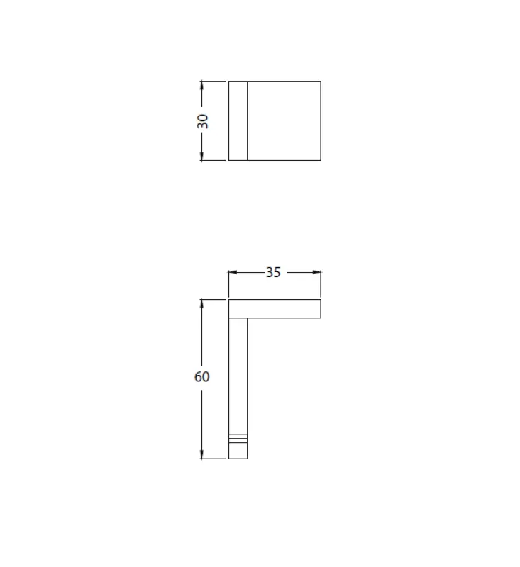 Waterevolution Deep gancio portasciugamani in acciaio inossidabile A250IE