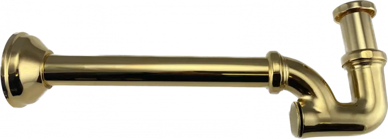 Sifone classico per lavabo in metallo dorato PB Unix 1208676942