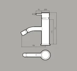 Waterevolution Flow miscelatore bidet nero opaco T120PR