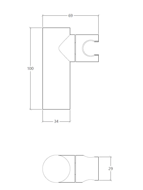 Waterevolution Flow Supporto per doccetta regolabile bianco opaco T1623BR