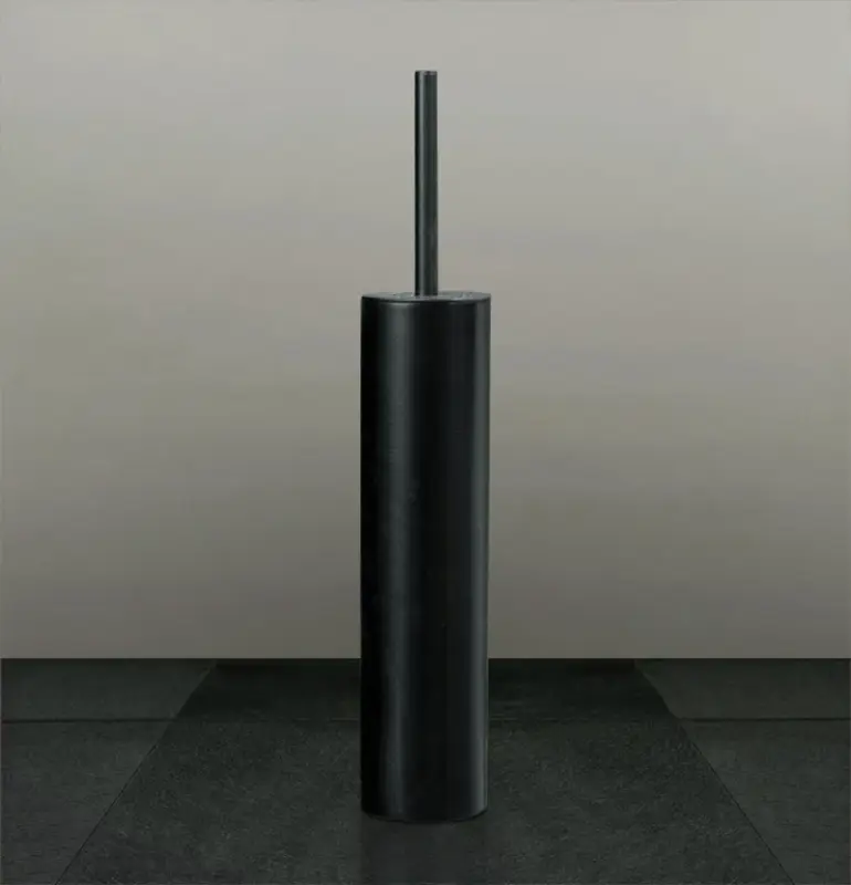 Set di spazzola per WC profonda Waterevolution, nera opaca, autoportante A240PR