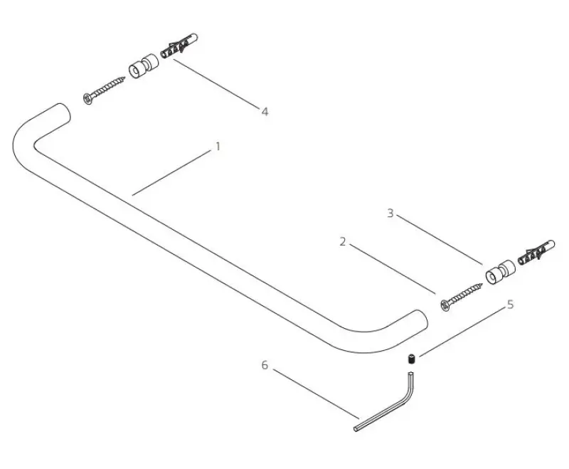 Waterevolution flow porta asciugamani 60cm completamente in acciaio INOX A112IE