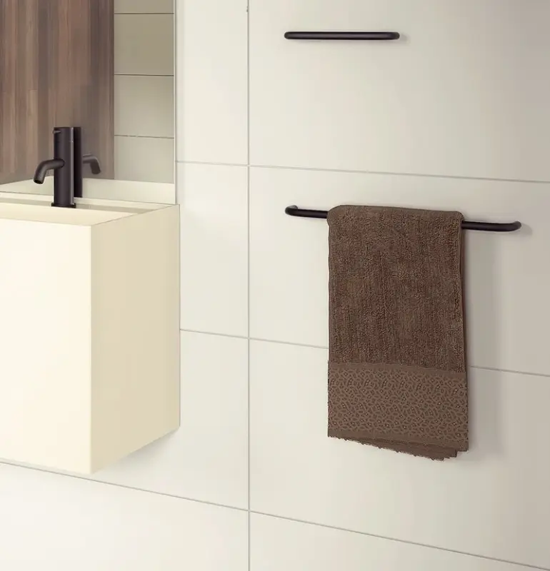 Waterevolution flow porta asciugamani 60cm nero opaco A112PR