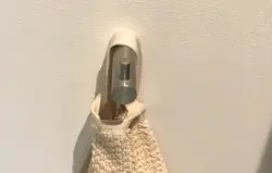 Waterevolution Flow gancio porta asciugamano completamente in acciaio inossidabile A150IE