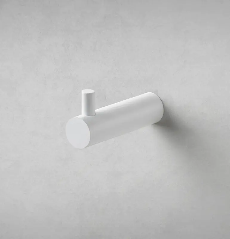 Gancio portasciugamani Waterevolution Flow bianco opaco A150BR