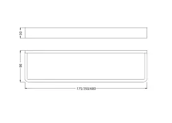 Waterevolution Deep porta asciugamani 60 cm nero opaco A212PR