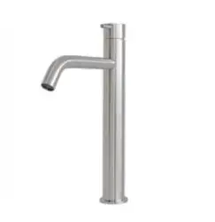 Waterevolution Flow Miscelatore per lavabo con beccuccio alto  incluso tappo a pressione completamente in acciaio inossidabile T115IE