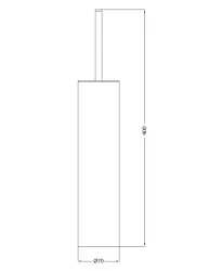 Waterevolution Set di scopini per WC Deep in acciaio inox A240IE