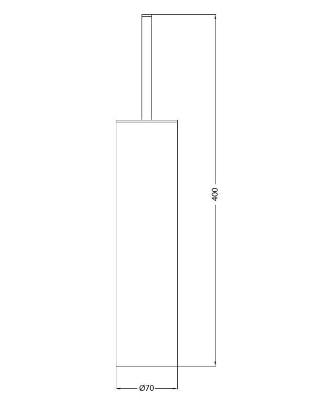 Waterevolution Set di scopini per WC Deep in acciaio inox A240IE