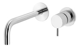 Waterevolution Flow rubinetto lavabo da incasso cromato bocca 15 cm T116B01-15