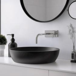 Waterevolution Flow Miscelatore per lavabo ad incasso con piastra di copertura e beccuccio da 15 cm Cromo T1161B01-15