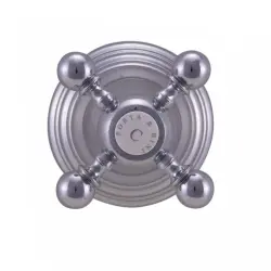 Rubinetto classico PB a incasso con valvola di interruzione e manopola resistente Cromo 1208855562