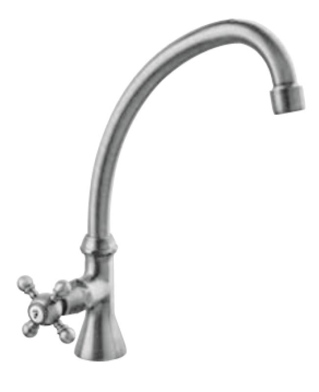 Rubinetto classico PB per lavabo con manopola resistente per acqua fredda con uscita alta in acciaio inossidabile 1208855672
