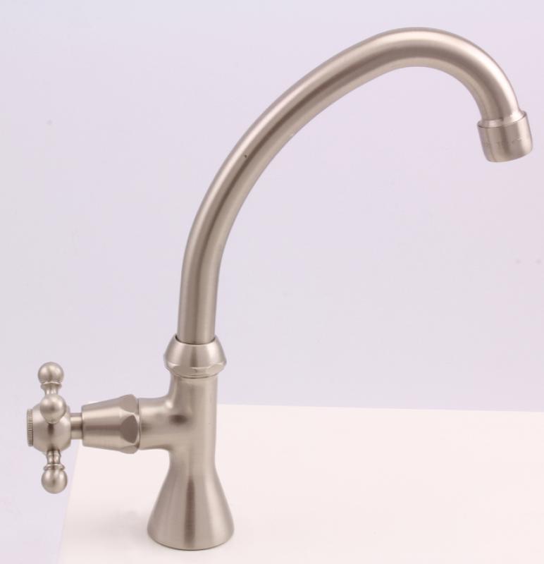 Rubinetto classico PB per lavabo con manopola resistente per acqua fredda con uscita alta in acciaio inossidabile 1208855672