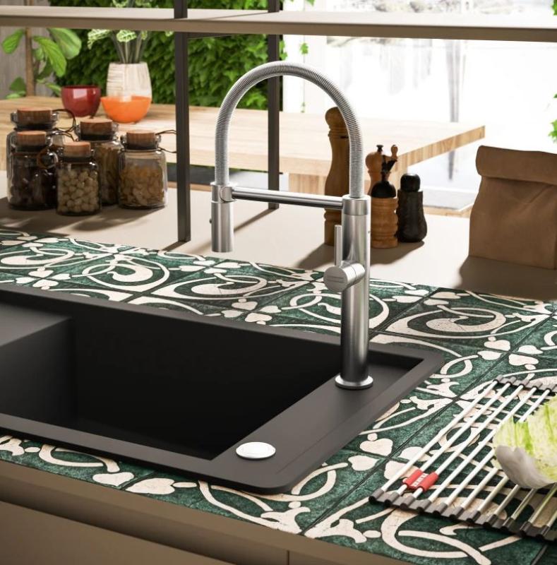 Franke Pescara Semi Pro L Miscelatore da cucina con beccuccio flessibile in acciaio inossidabile 115.0472.960