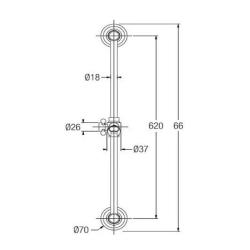 Set asta doccia classica PB con doccetta e tubo doccia in bronzo 1208899072.