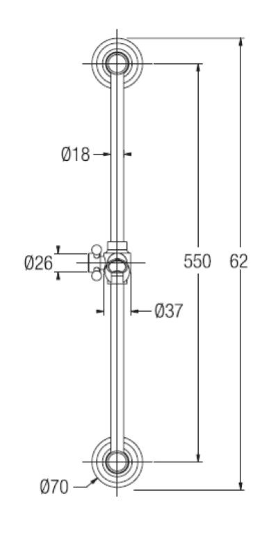 Set di asta doccia classica PB con doccetta e tubo doccia in bronzo 1208899102