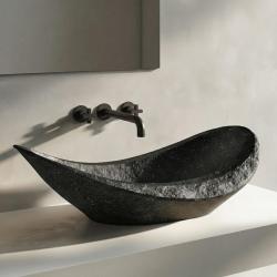 Waterevolution Cruz Miscelatore per lavabo ad incasso a 3 fori nero opaco con beccuccio da 19cm 1208916572