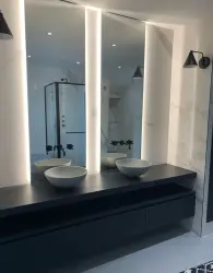 Waterevolution Cruz Miscelatore per lavabo ad incasso a 3 fori nero opaco con beccuccio da 19cm 1208916572