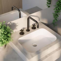 Waterevolution Cruz Miscelatore per lavabo a 3 fori nero opaco 1208916602