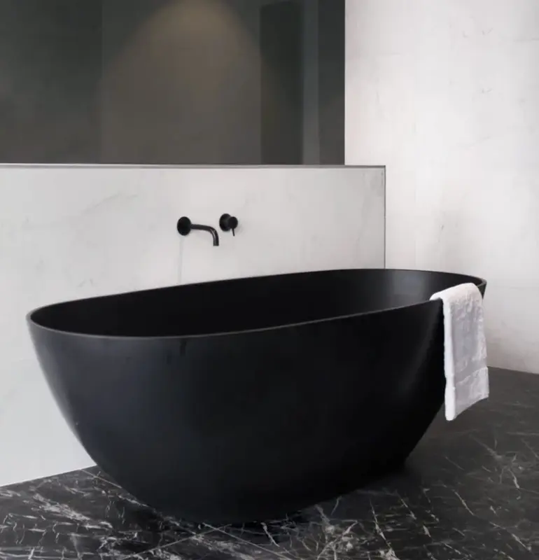 Waterevolution Flow beccuccio spesso mat nero 19cm T1671-19PR