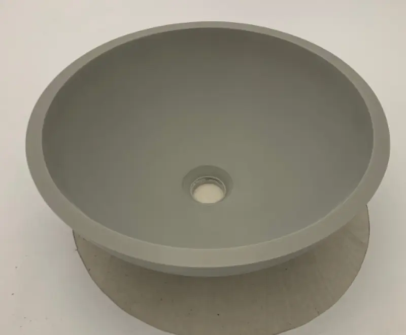 Solid-S Pure Lavabo da appoggio con vasca rotonda, finitura grigio chiaro, L41xA14 cm, senza troppopieno 1208919566