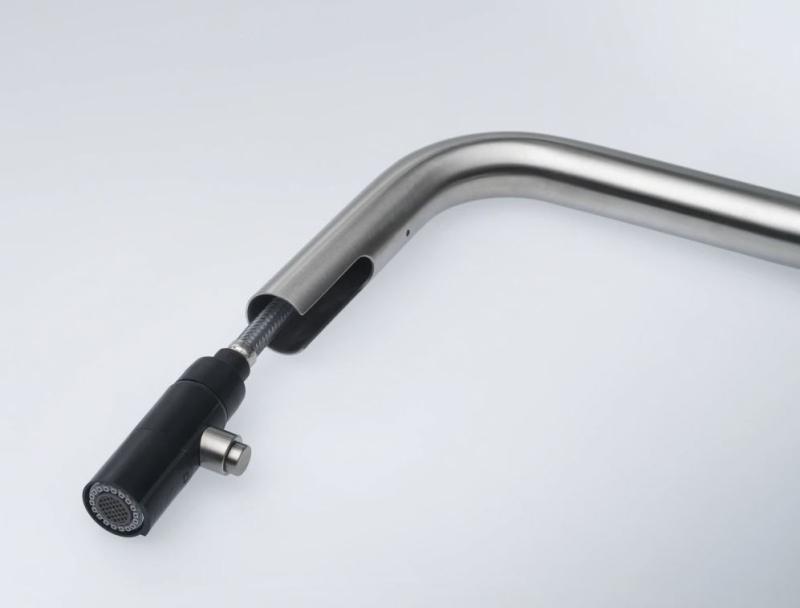 Franke Kubus Rubinetto da cucina con doccetta estraibile in acciaio inossidabile 115.0529.207